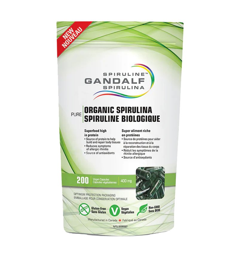 Spiruline biologique 400mg capsules végétales Image